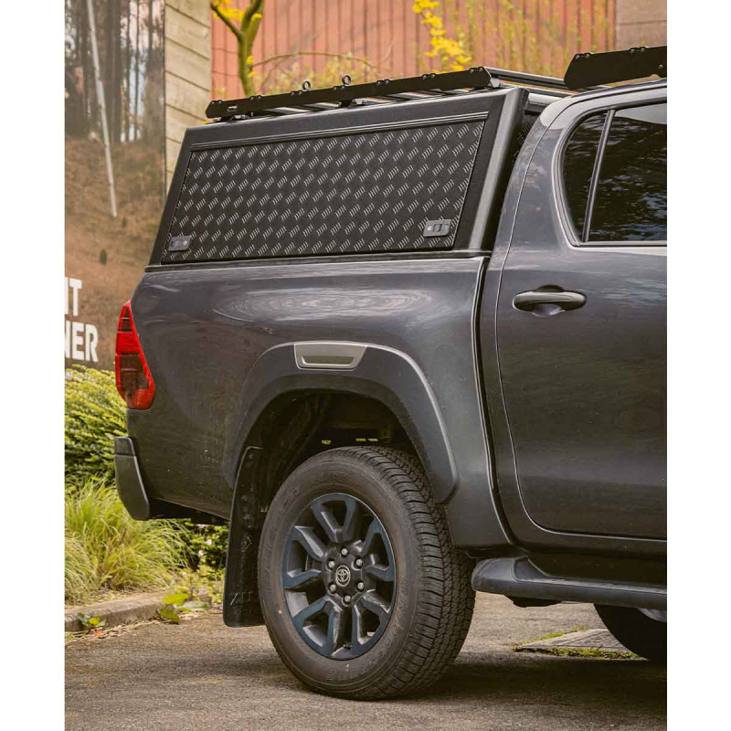 Bushtech Canopy Toyota Hi-Lux 2016+ Double Cab Aluminium Larmé