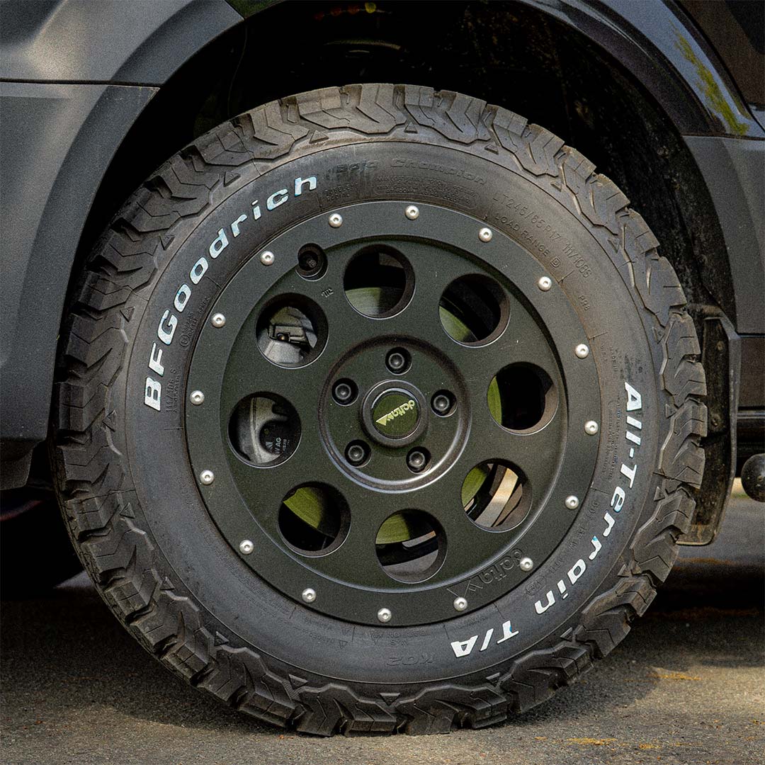 BFGoodrich KO2-band op Delta4x4-velg 9