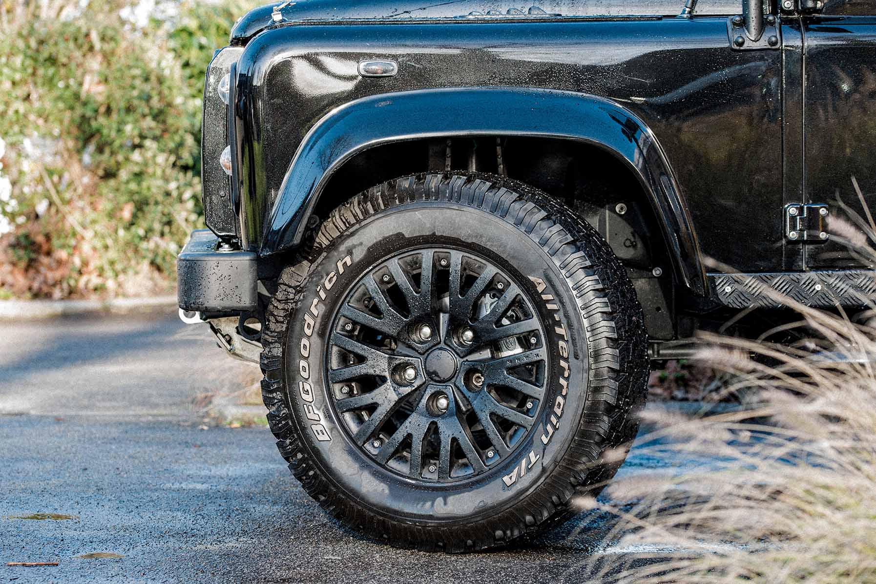 All-Terrain banden gemonteerd op 4x4 voertuig